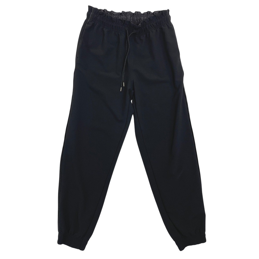 Athleta Metropolis Jogger Pants Black Elastic Waist Size 2 Athleisure Travel